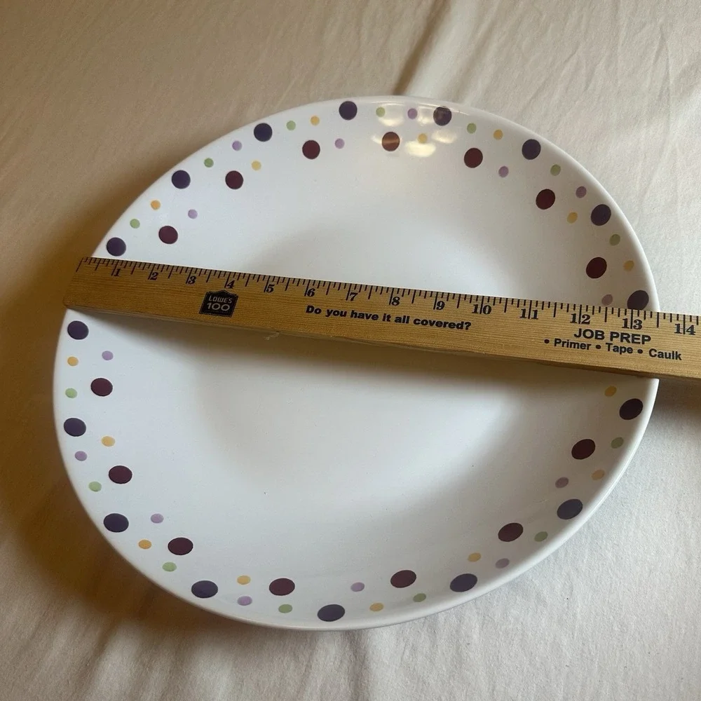 Pampered Chef Simple Additions Large Polka Dot Pasta Serving Bowl 13.5